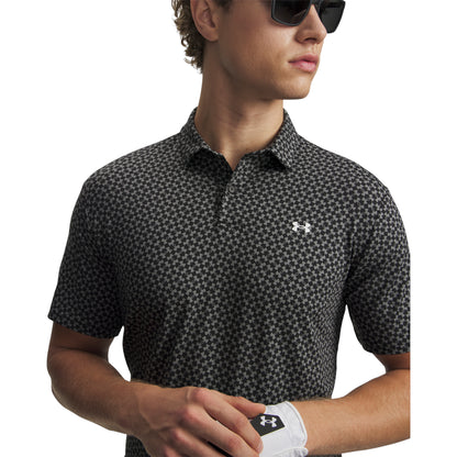 Under Armour Tee To Green Printed Golf Polo Shirt 6012304