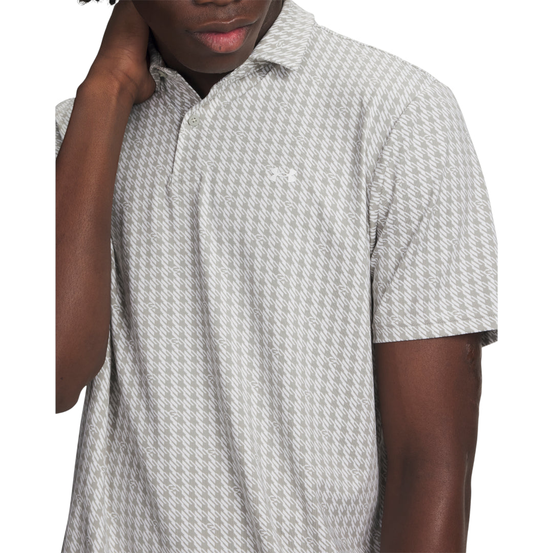 Under Armour Tee To Green Printed Golf Polo Shirt 6012304