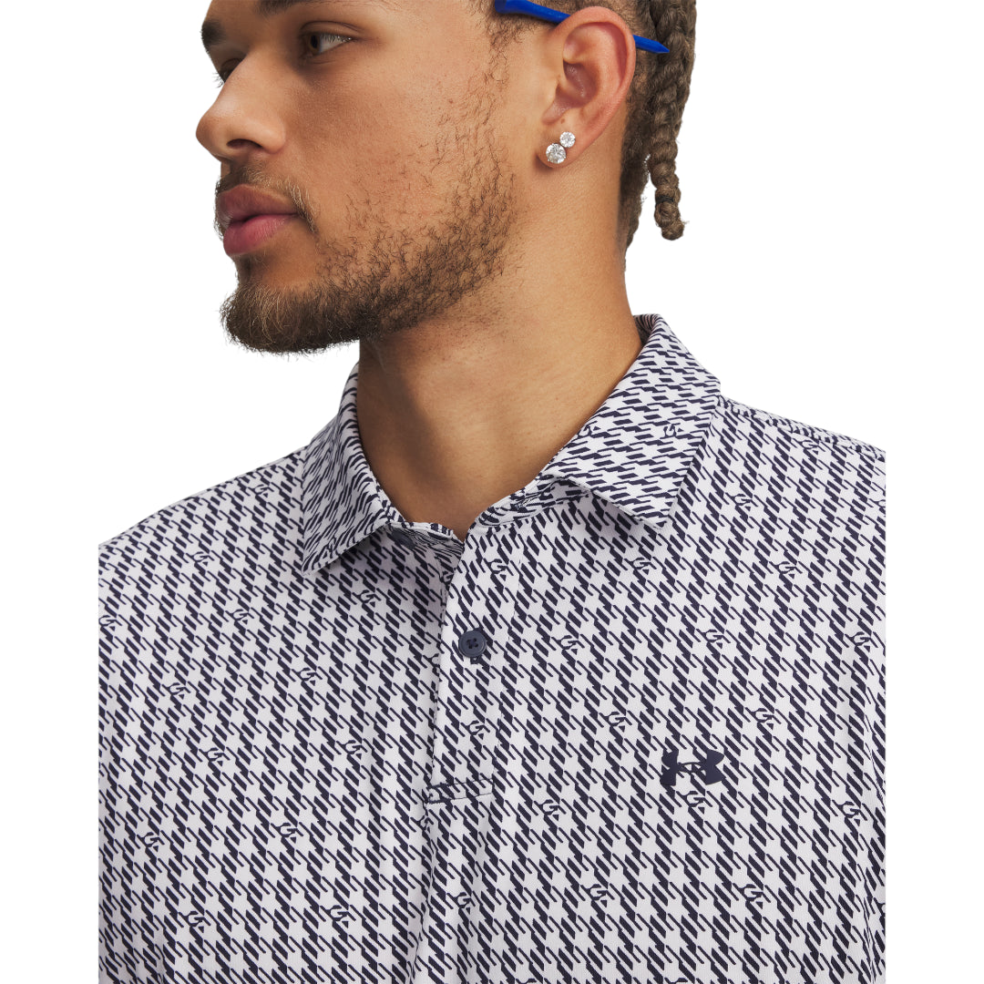 Under Armour Tee To Green Printed Golf Polo Shirt 6012304