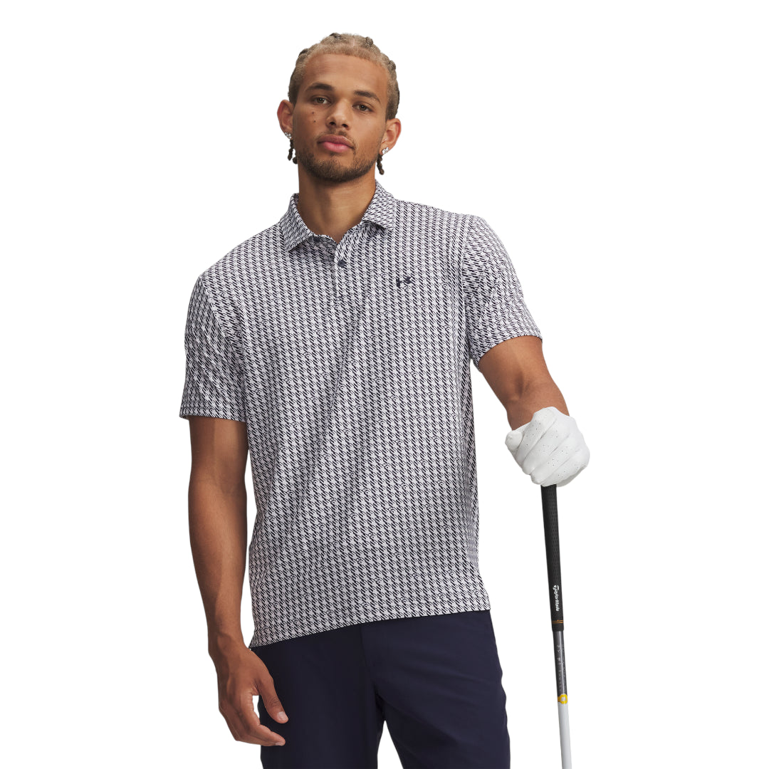 Under Armour Tee To Green Printed Golf Polo Shirt 6012304