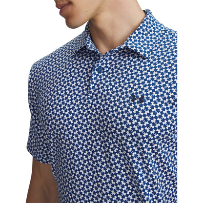 Under Armour Tee To Green Printed Golf Polo Shirt 6012304
