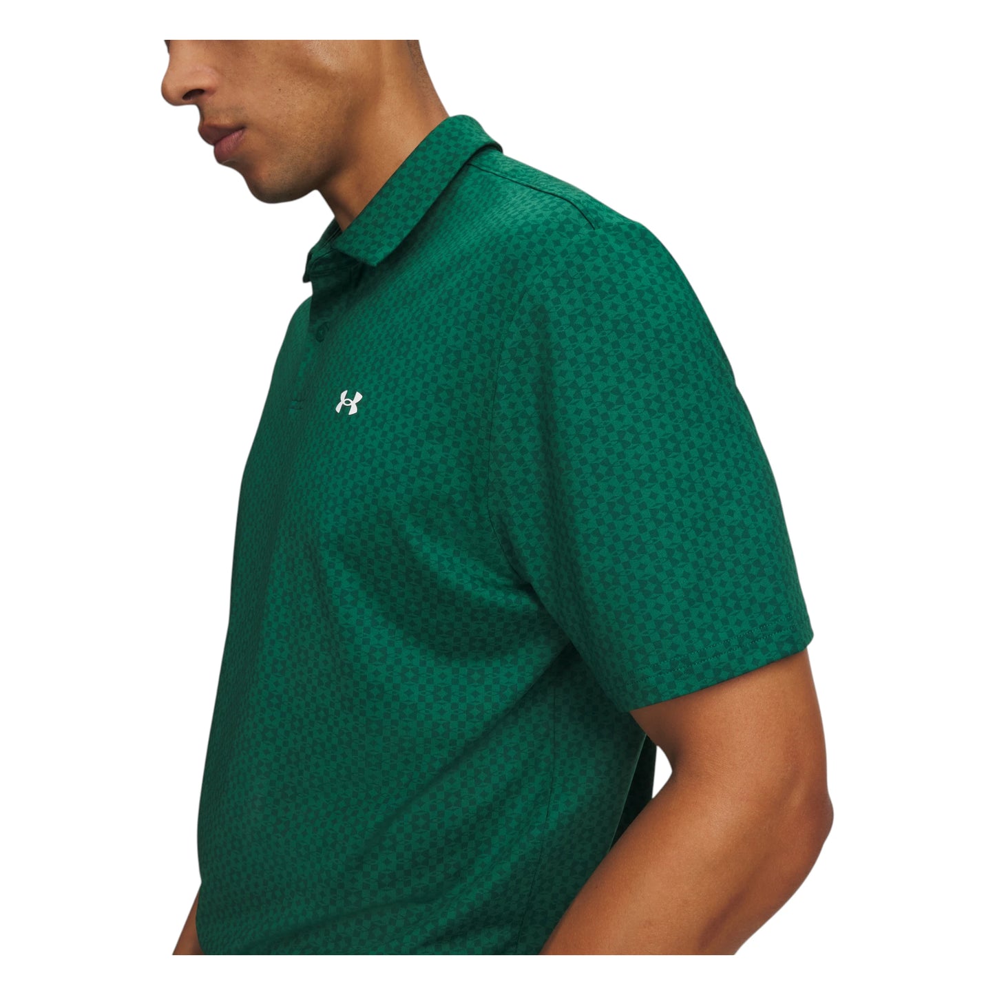 Under Armour Tee To Green Printed Golf Polo Shirt 6012304