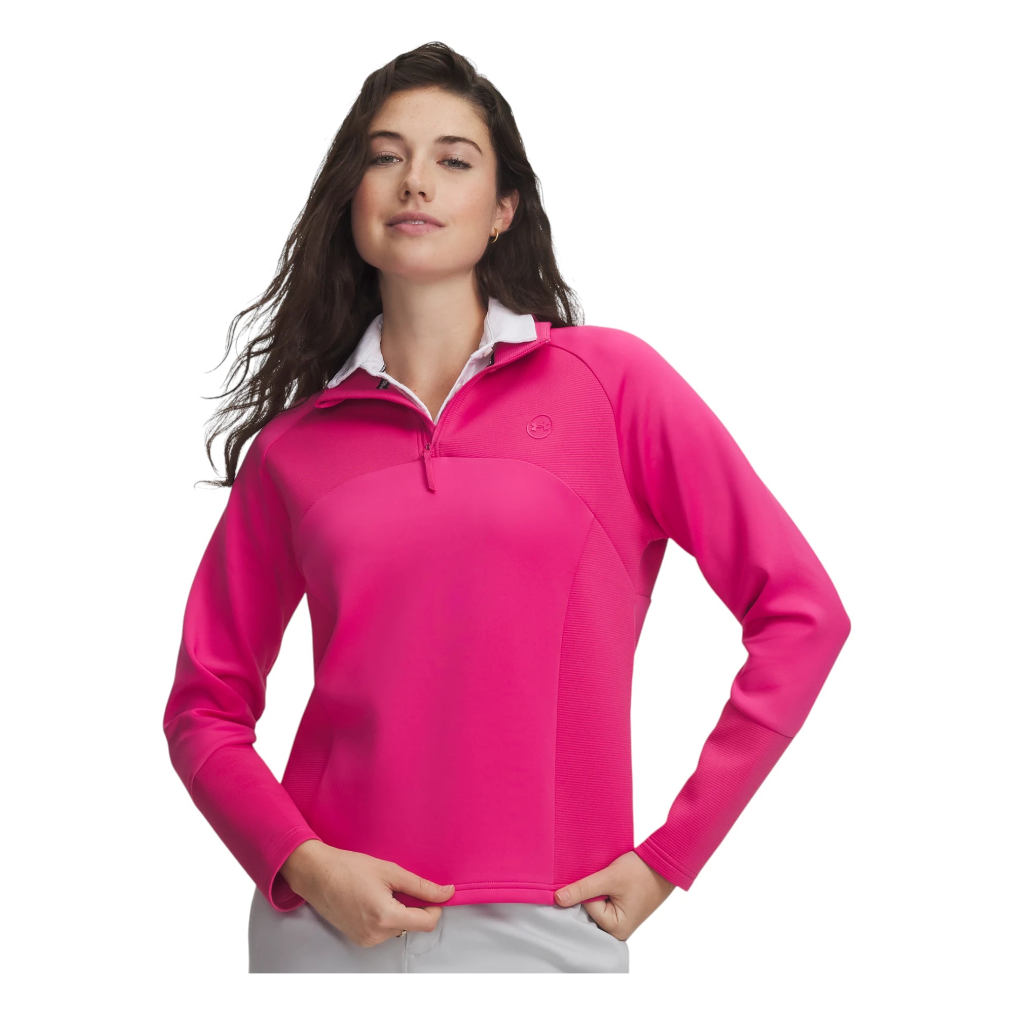 Under Armour Ladies Drive 1/4 Zip Golf Mid Layer 6013990