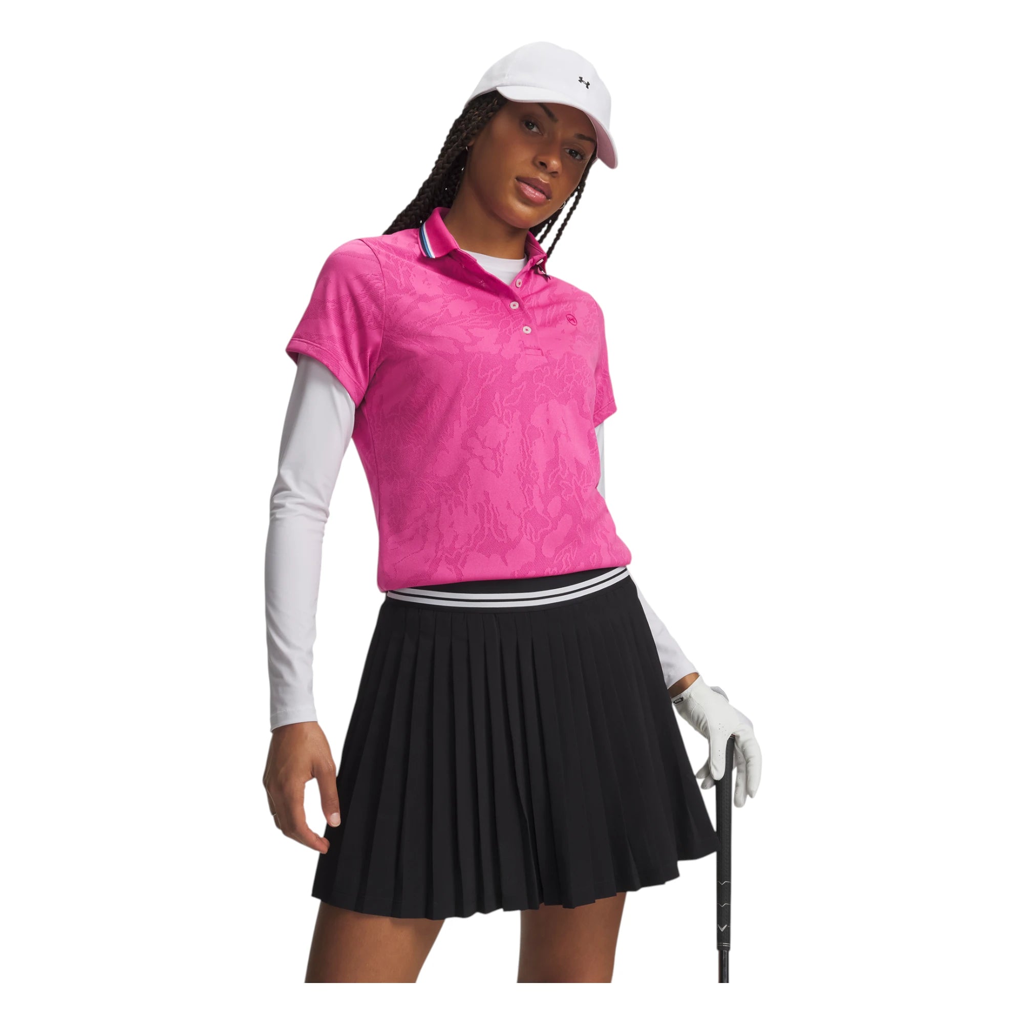 Under Armour Ladies ArmourDry Jacquard Golf Polo Shirt 6013993
