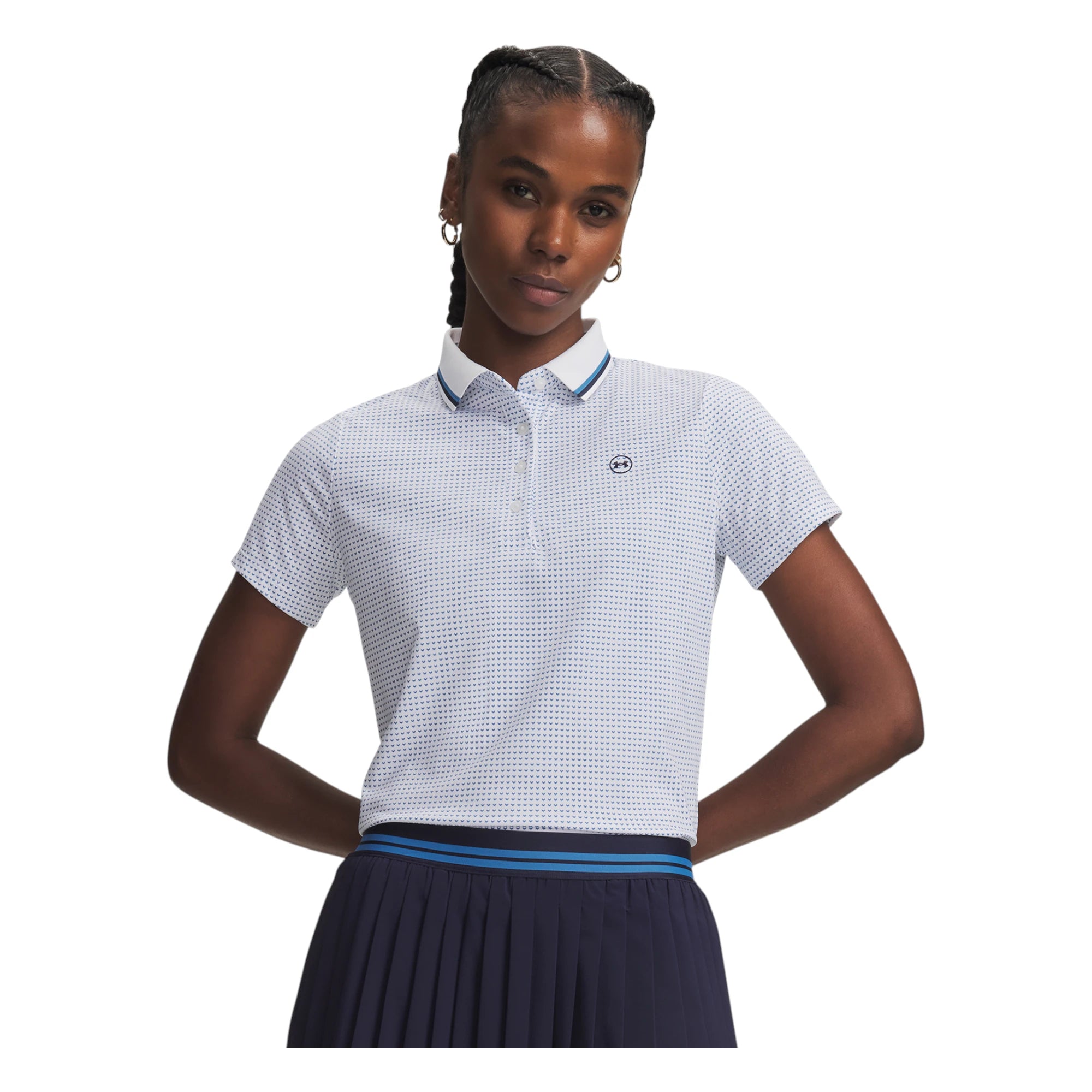 Under Armour Ladies ArmourDry Printed Golf Polo Shirt 6015132