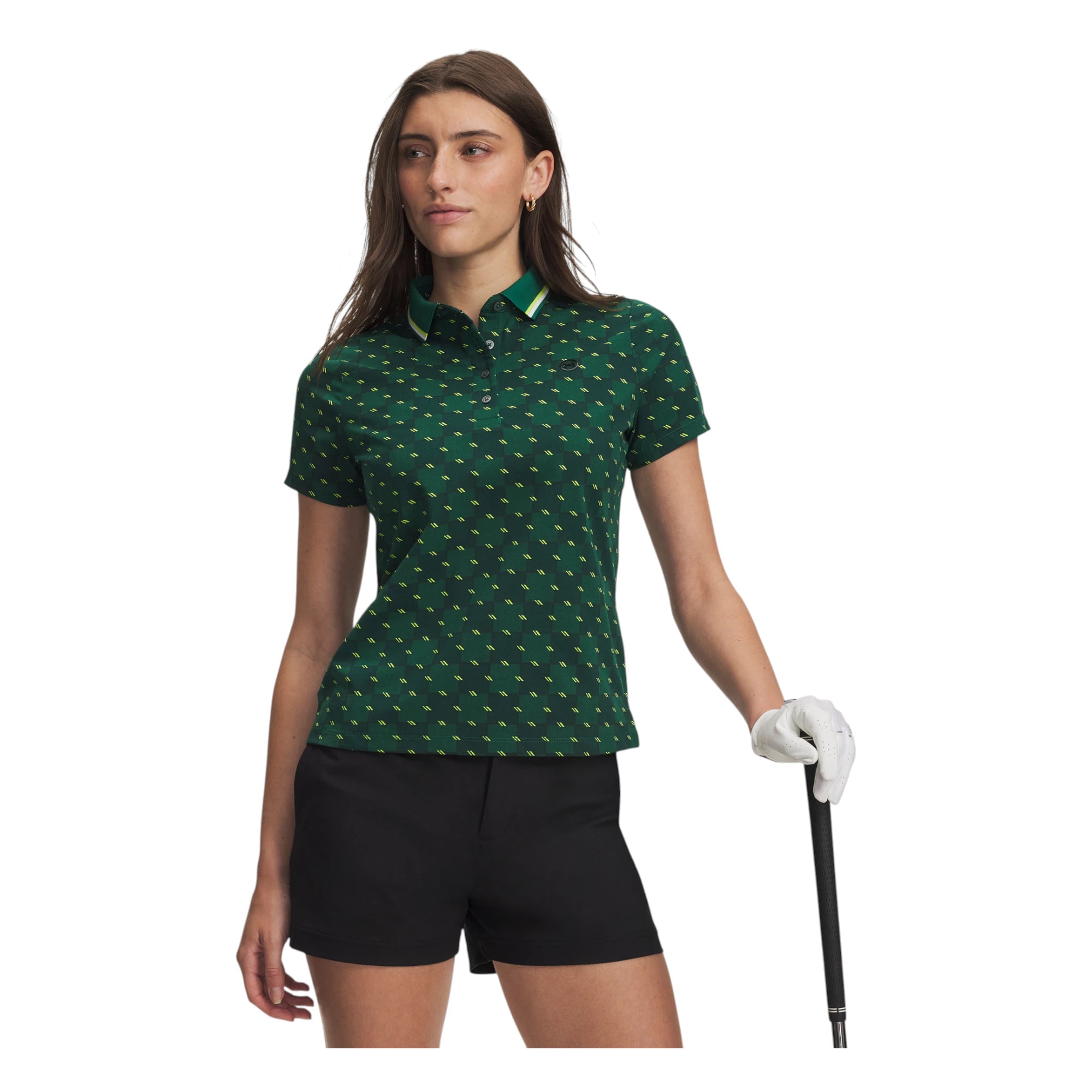 Under Armour Ladies ArmourDry Printed Golf Polo Shirt 6015132
