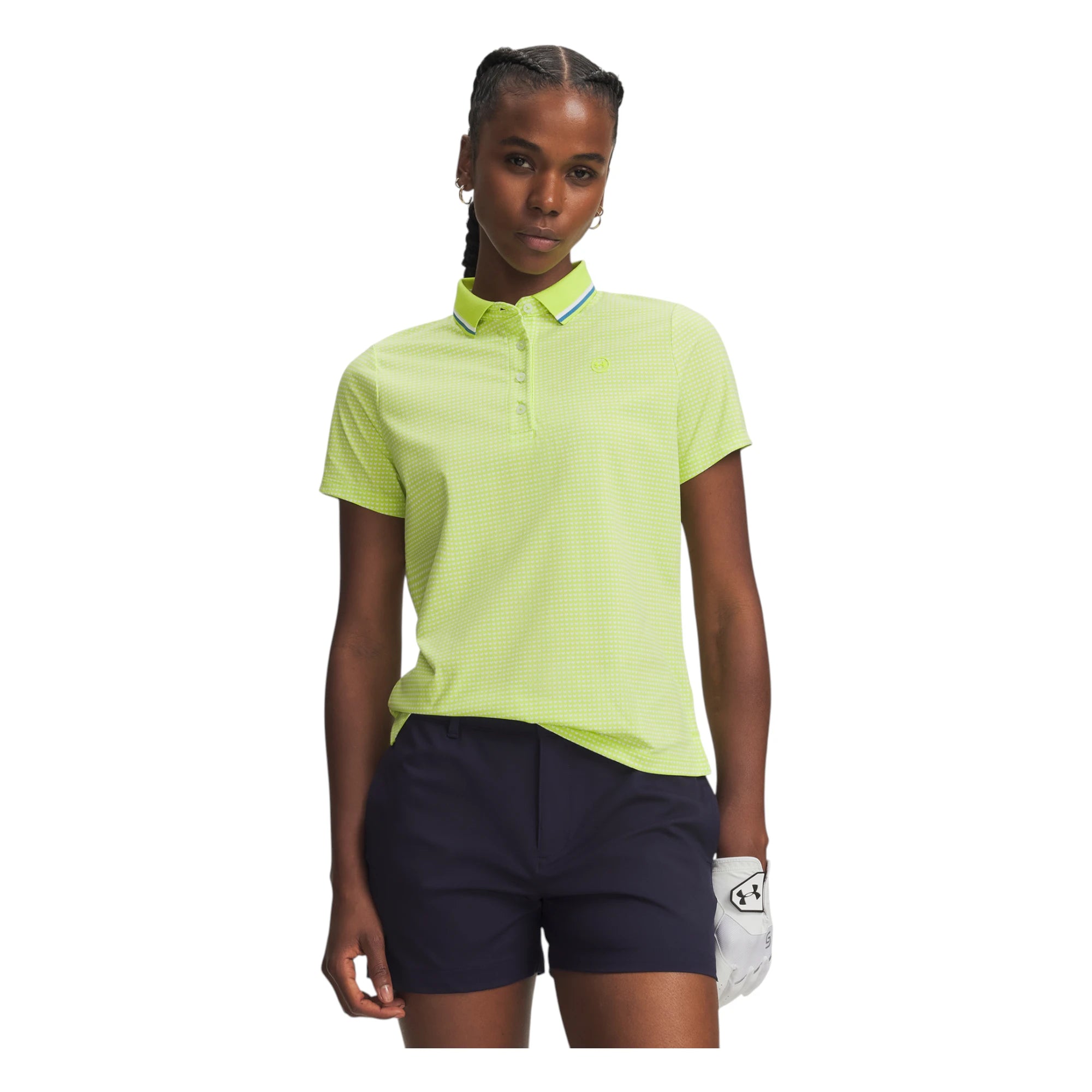 Under Armour Ladies ArmourDry Printed Golf Polo Shirt 6015132