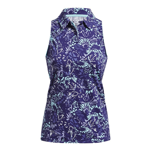 Under Armour Ladies Iso-Chill Sleeveless Golf Polo Shirt 1377334