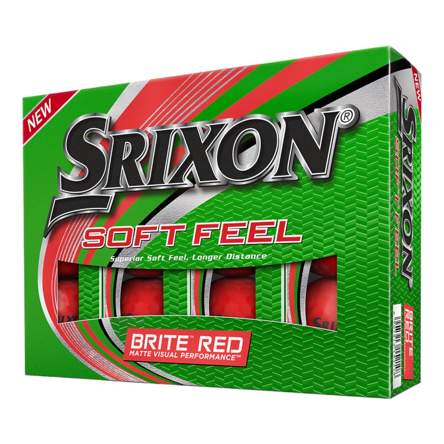 Srixon Soft Feel Brite Golf Balls | Red