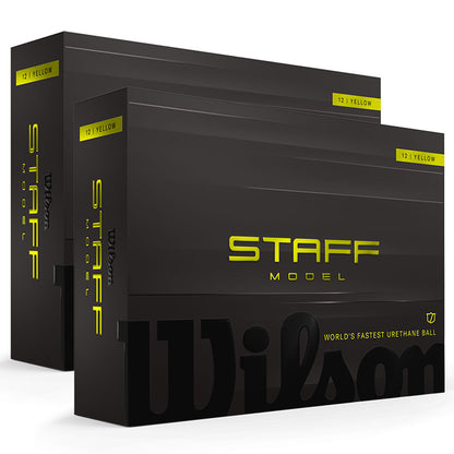 Wilson 2026 Staff Model Yellow Golf Balls | Double Dozen