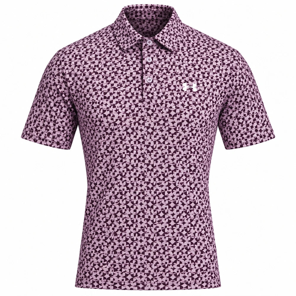 Under Armour Tee To Green Printed Golf Polo Shirt 6012304