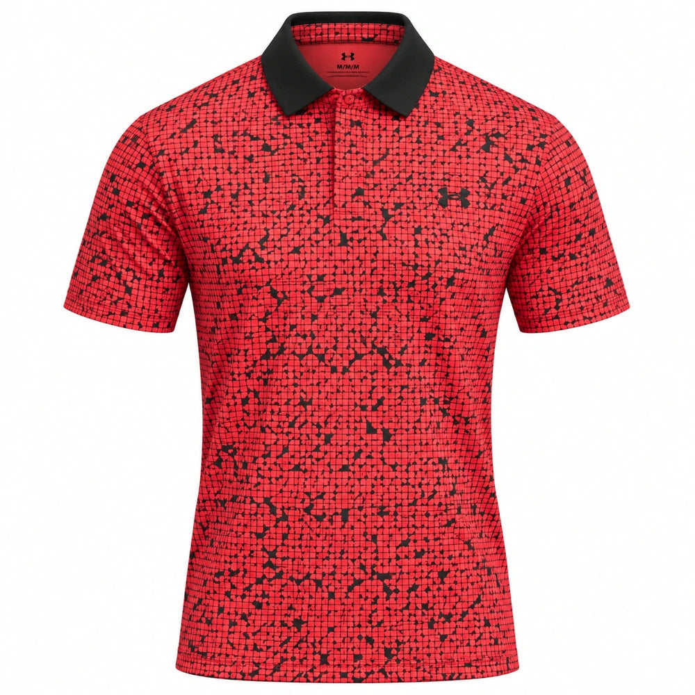 Under Armour Drive Chill Printed Golf Polo Shirt 1389597