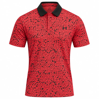 Under Armour Drive Chill Printed Golf Polo Shirt 1389597