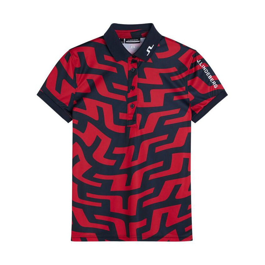 J.Lindeberg Tour Tech Print Golf Shirt GMJT07067