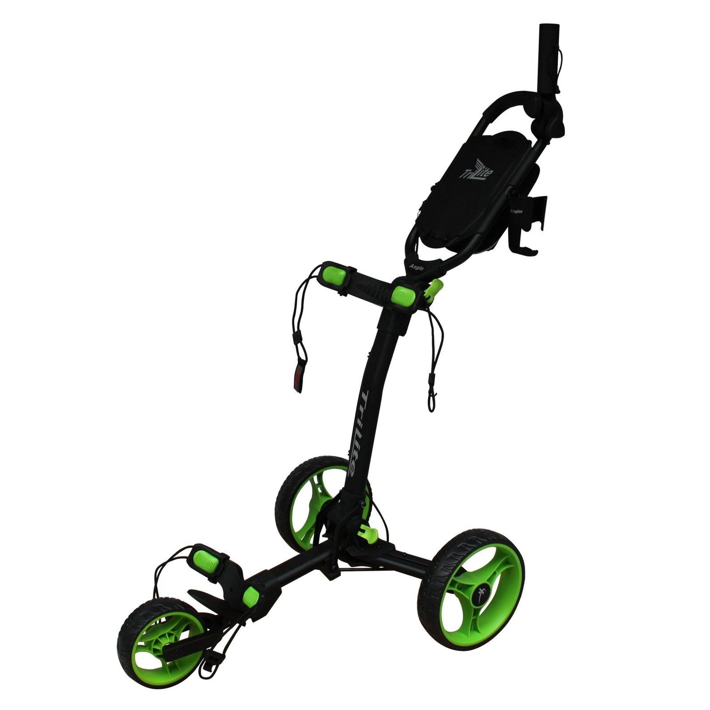 Axglo TriLite Wheel Golf Trolley Black/Green