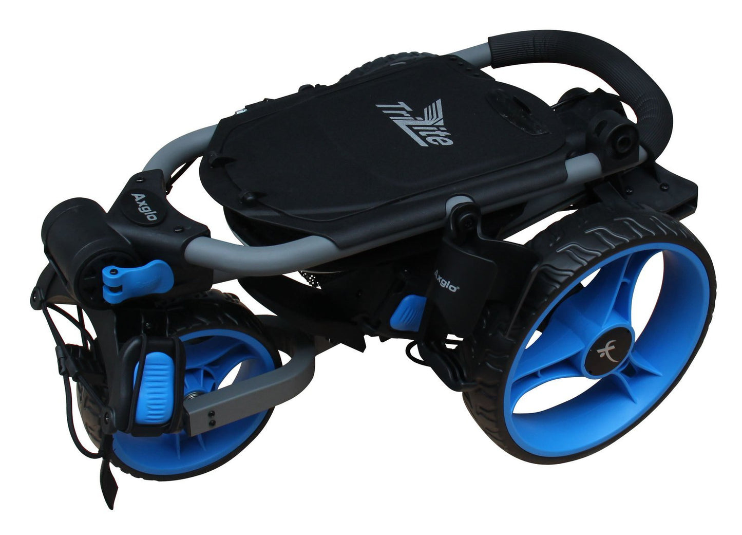 Axglo TriLite 3 Wheel Golf Trolley | Black/Blue