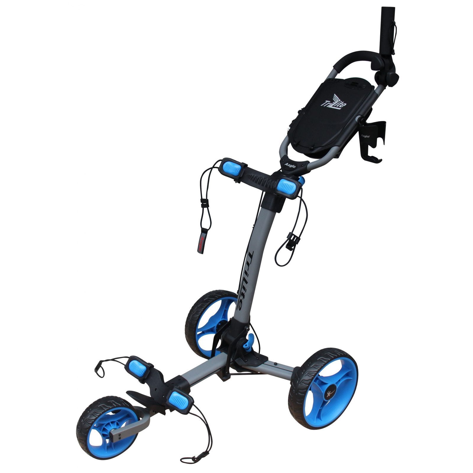 Axglo TriLite 3 Wheel Golf Trolley | Black/Blue