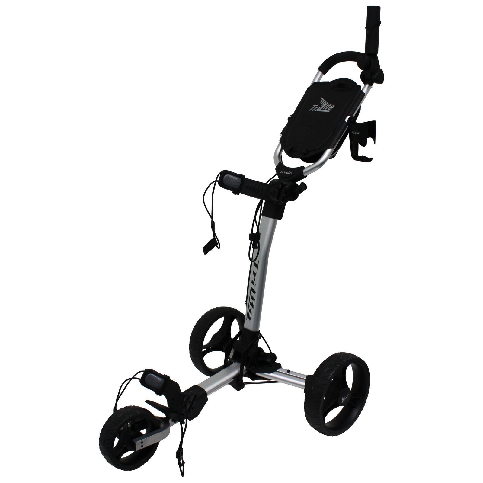 Axglo TriLite 3 Wheel Golf Trolley | Silver/Black