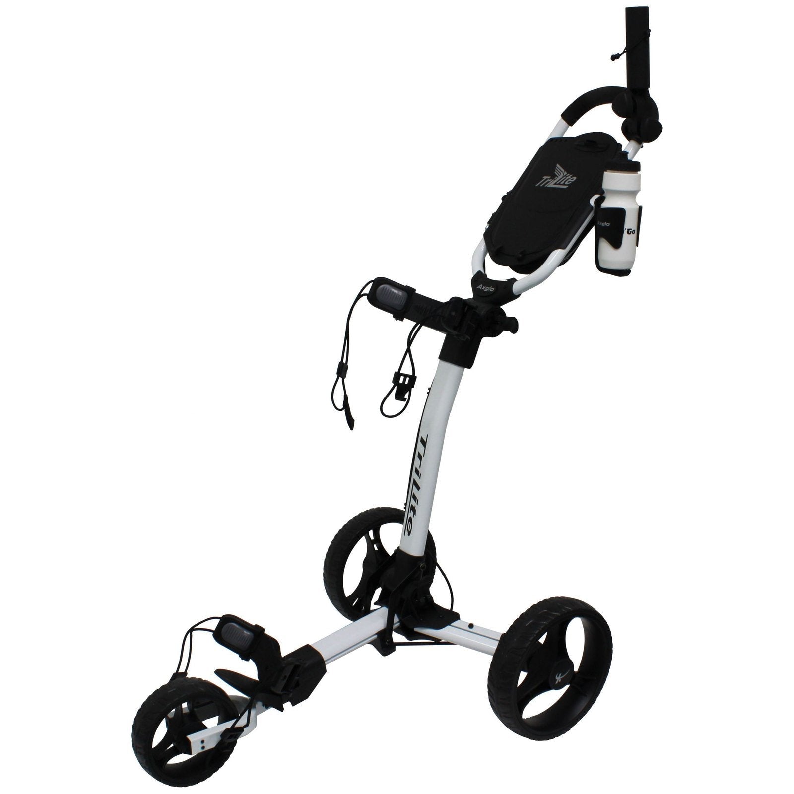 Axglo TriLite 3 Wheel Golf Trolley | White/Black