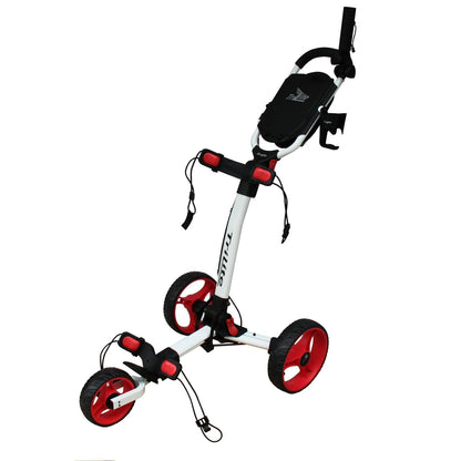 Axglo TriLite Wheel Golf Trolley White/Red