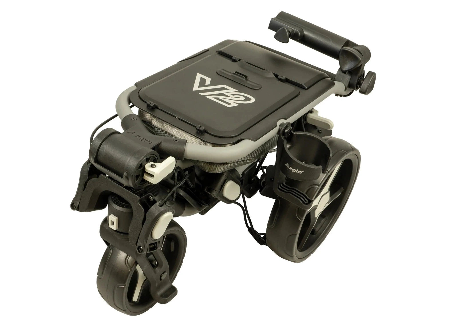 Axglo Tri-360 V2 Golf Trolley | Black/Grey