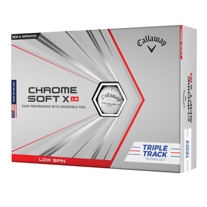 Callaway 2023 Chrome Soft X LS Triple Track Golf Balls | White