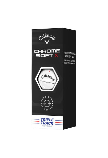 Callaway Chrome Soft X Triple Track Golf Balls | White