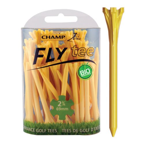 Champ Zarma Fly Tees 2.75" 30 Pack | Yellow