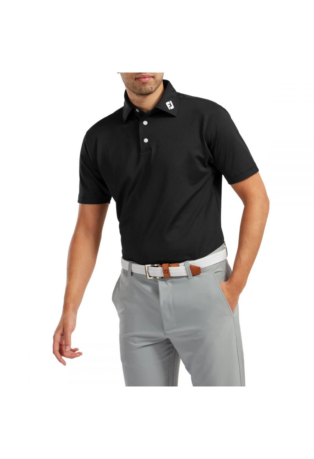 Footjoy Stretch Pique Solid Golf Shirt 91822