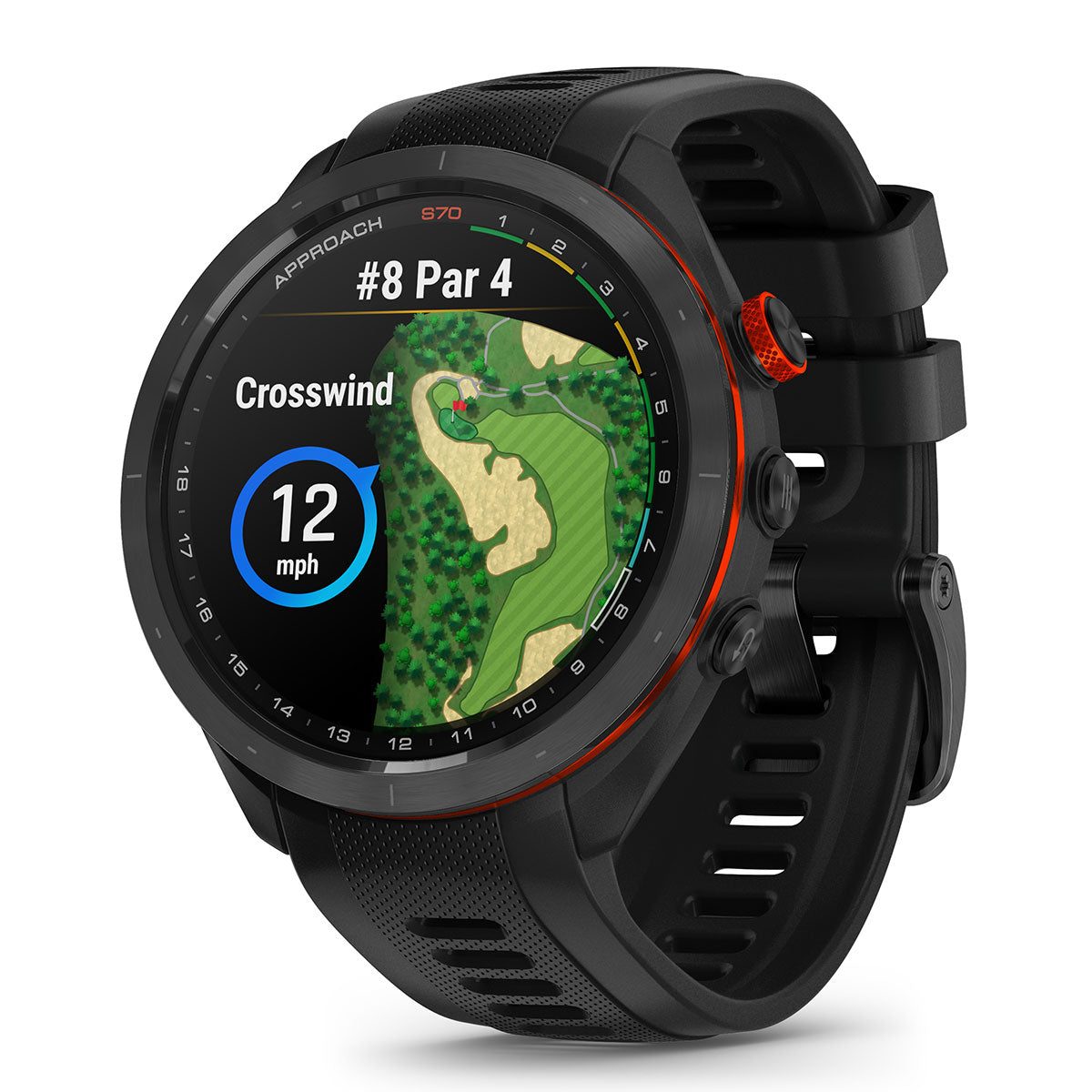 Garmin Approach S70 GPSゴルフウォッチ 47mm GOLF GPS WATCH 47mm - GARMIN APPROACH S70 BLACK | Decathlon