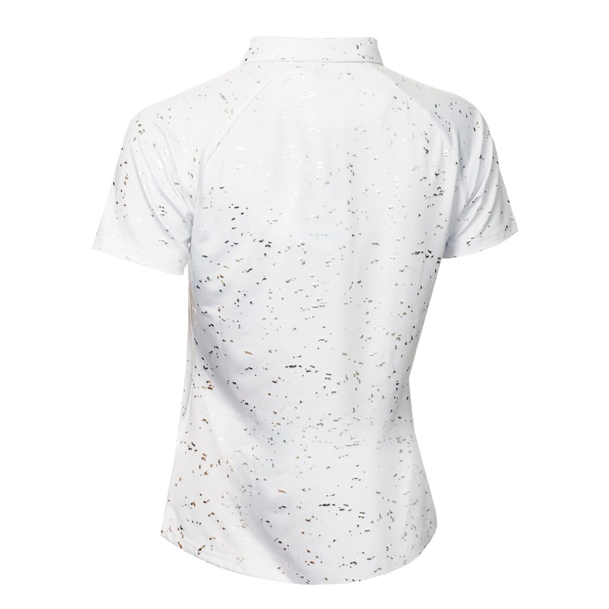 Green Lamb Ladies Katlynne Silver Foil Golf Polo Shirt SG22920