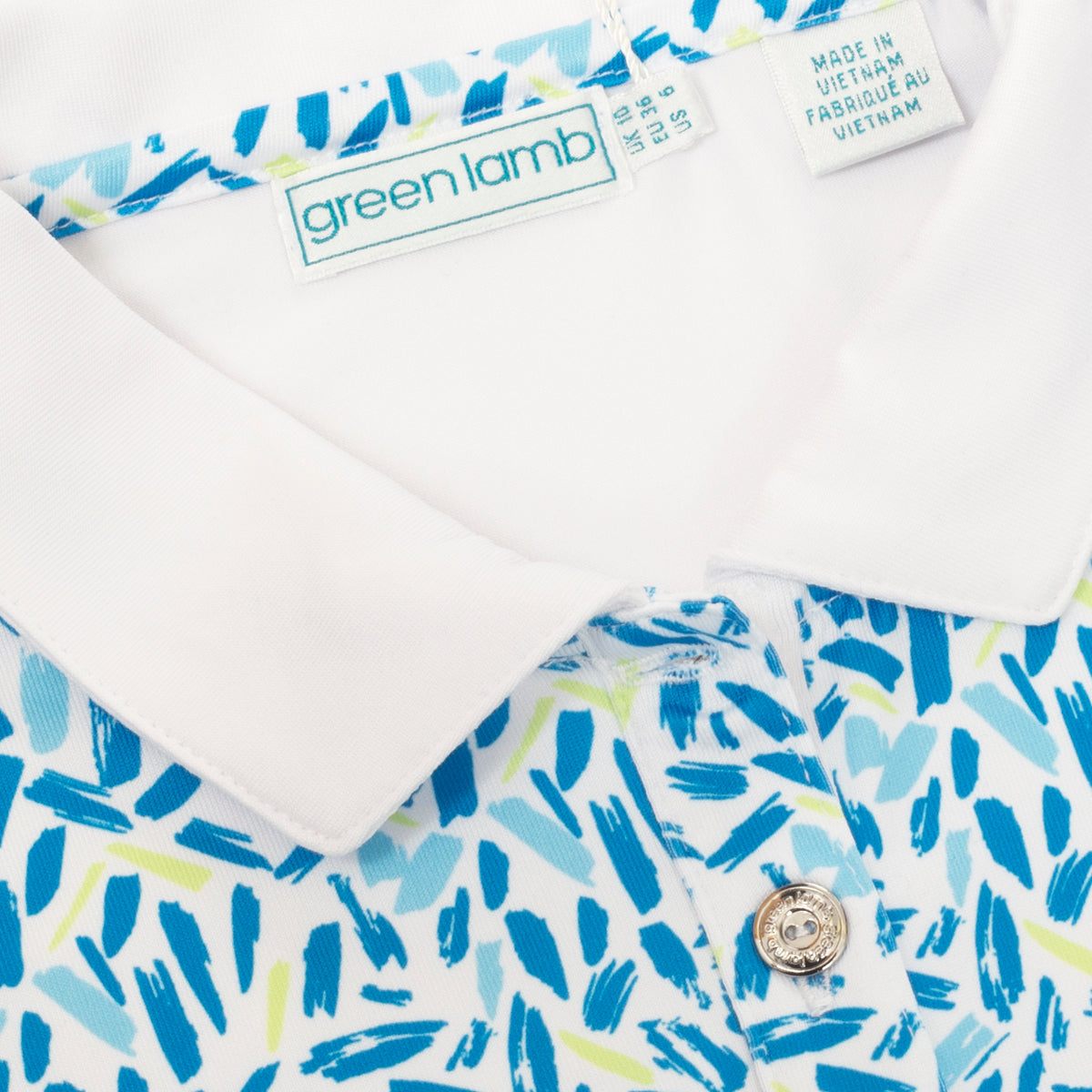 Green Lamb Ladies Kay SL Printed Polo Golf Shirt SG22922