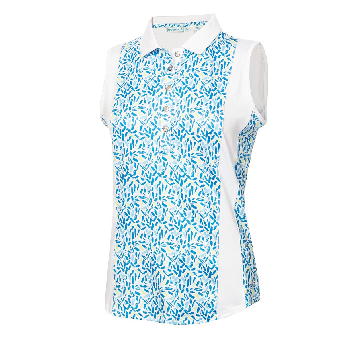 Green Lamb Ladies Kay SL Printed Polo Golf Shirt SG