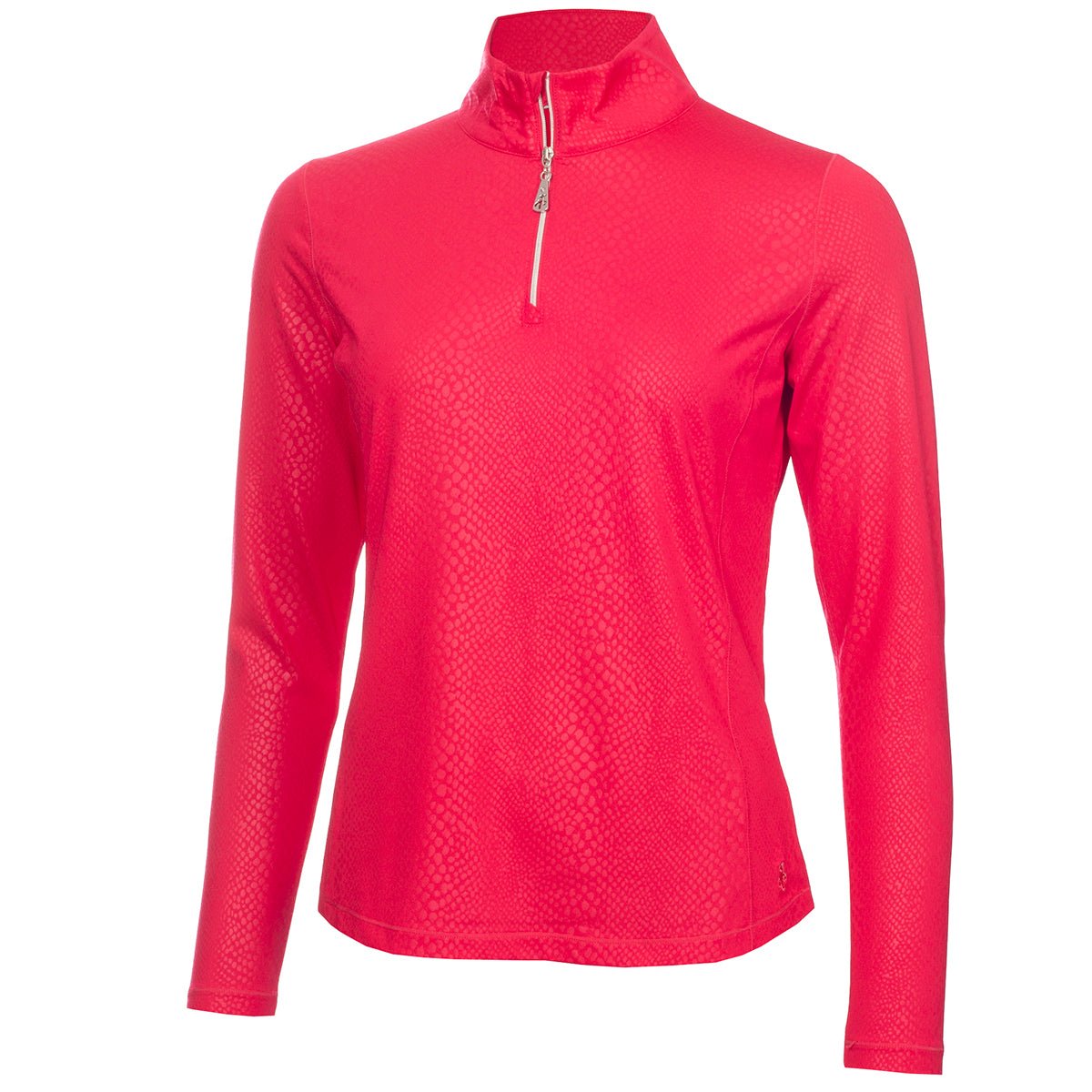Green Lamb Ladies Kennedy Snakeskin 1/4 Zip Golf Top AG22942