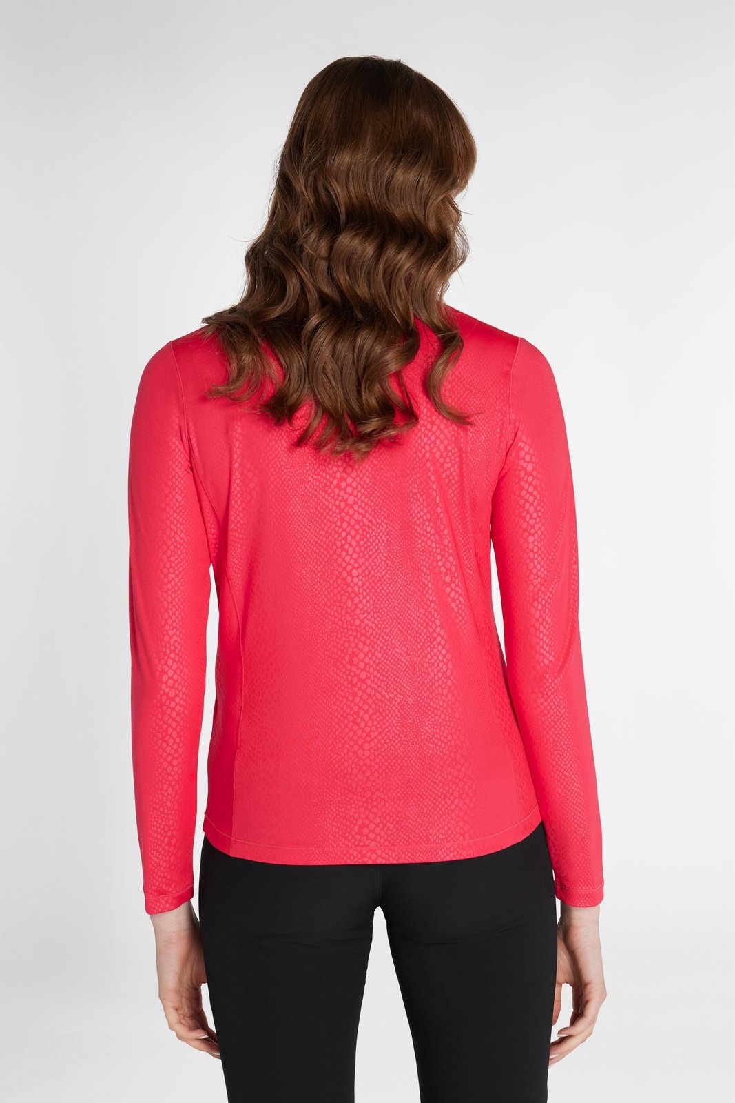 Green Lamb Ladies Kennedy Snakeskin 1/4 Zip Golf Top AG22942