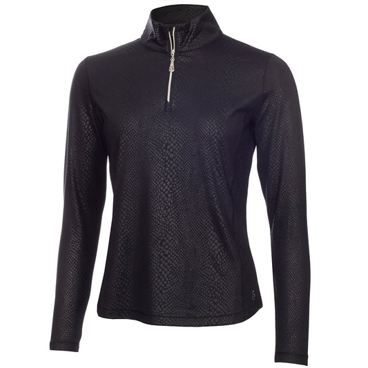 Green Lamb Ladies Kennedy Snakeskin 1/4 Zip Golf Top AG22942