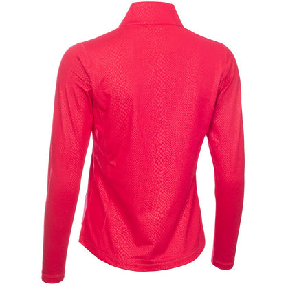Green Lamb Ladies Kennedy Snakeskin 1/4 Zip Golf Top AG22942
