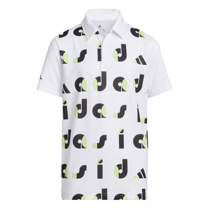 Junior adidas Graphic Print Golf Polo Shirt HC0251