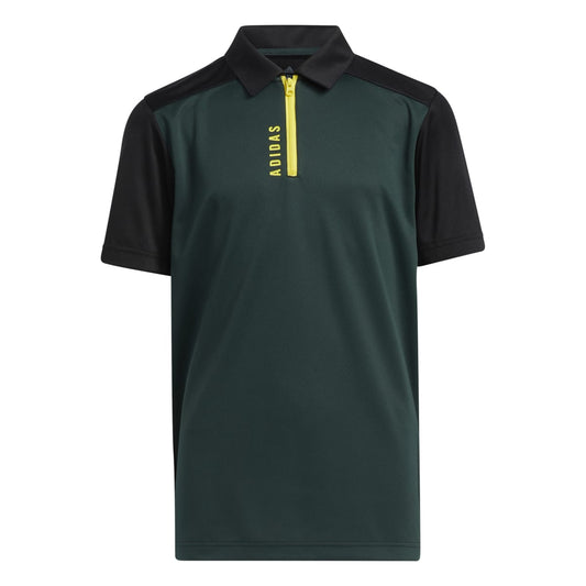 Junior adidas Zip Golf Polo Shirt HD1066