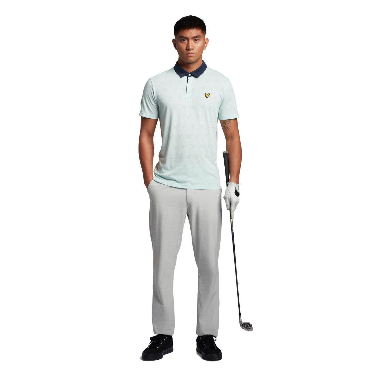 Lyle & Scott Jacquard Golf Polo Shirt SP1562G