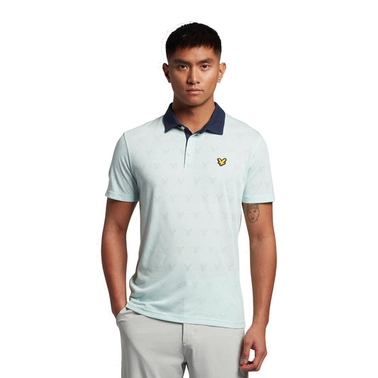 Lyle Scott Jacquard Golf Polo Shirt SP