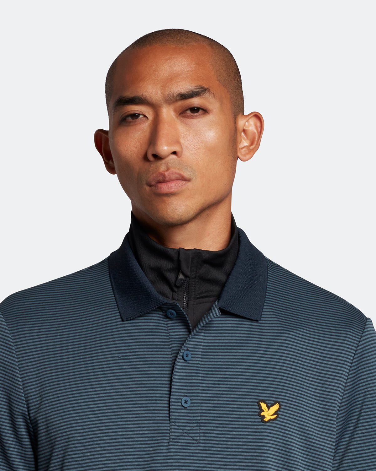 Lyle & Scott Microstripe Golf Polo Shirt SP1464GC