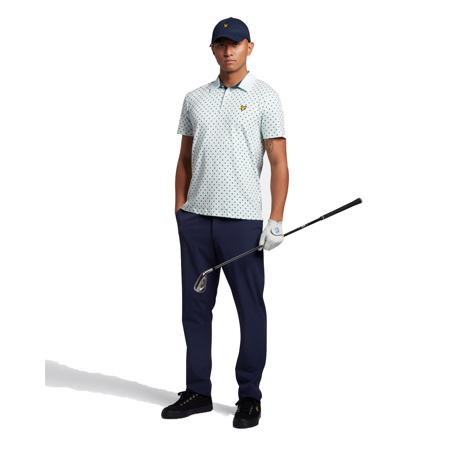 Lyle & Scott Lyle Polka Dot Golf Polo Shirt SP1665G