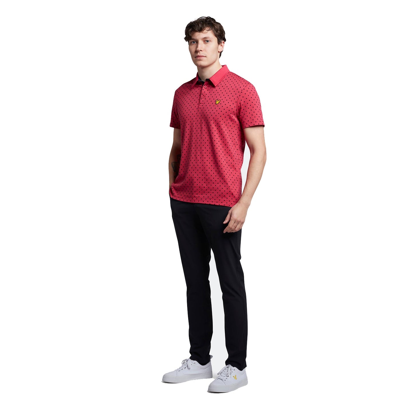 Lyle & Scott Lyle Polka Dot Golf Polo Shirt SP1665G