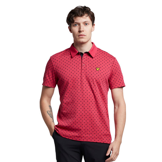 Lyle Scott Polka Dot Golf Polo Shirt SP