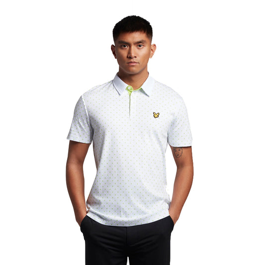 Lyle Scott Polka Dot Golf Polo Shirt SP