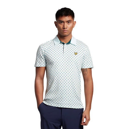 Lyle Scott Polka Dot Golf Polo Shirt SP