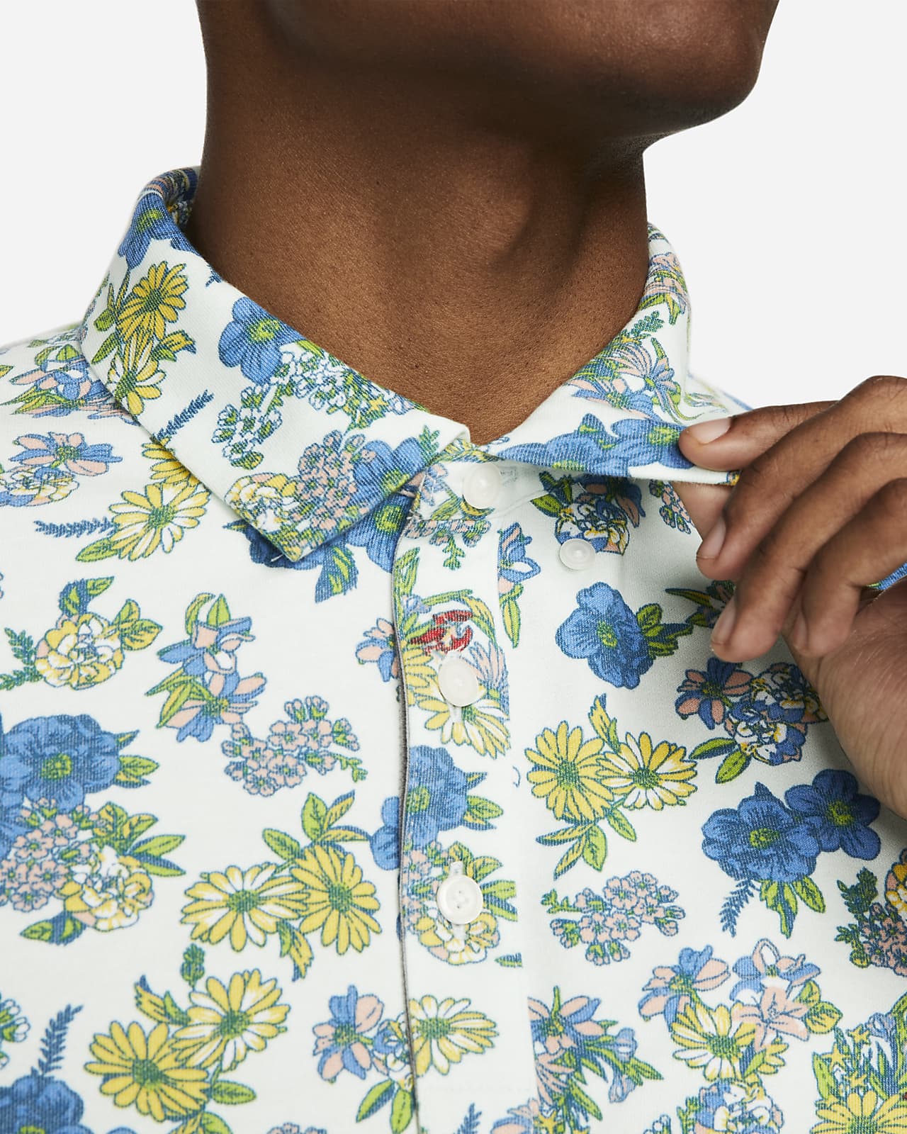 Nike Dri-Fit Player Floral Print Golf Shirt DH0940