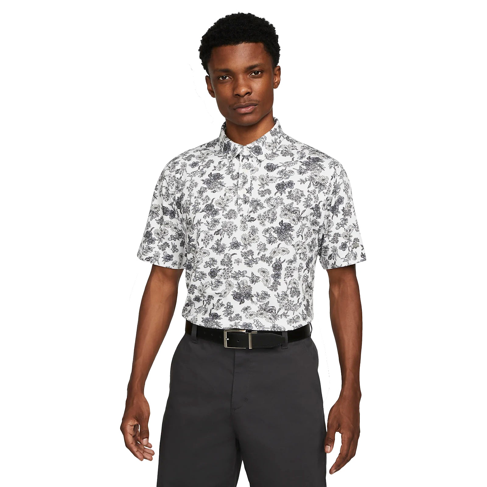 Nike Dri-Fit Player Floral Print Golf Shirt DH
