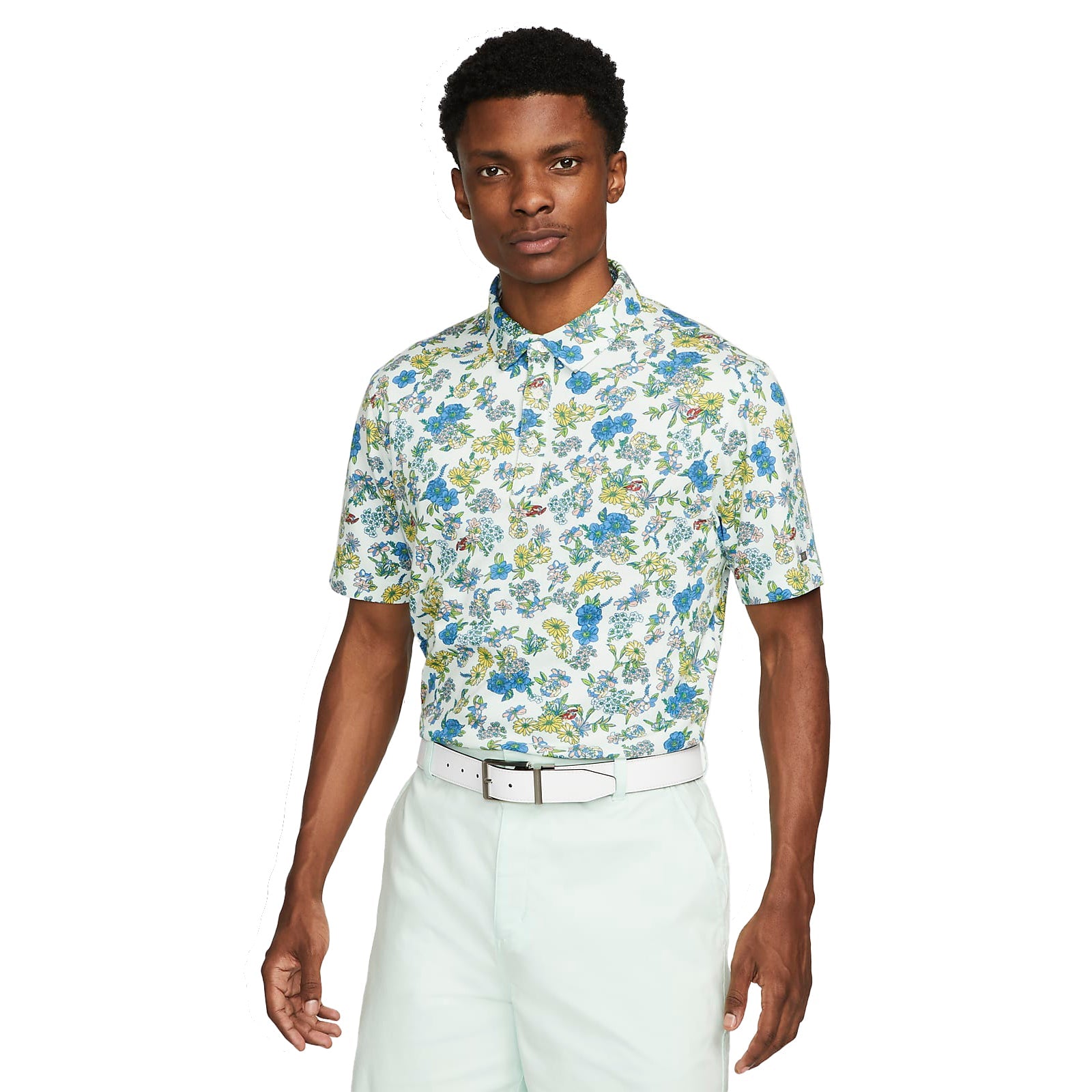 Nike Dri-Fit Player Floral Print Golf Shirt DH